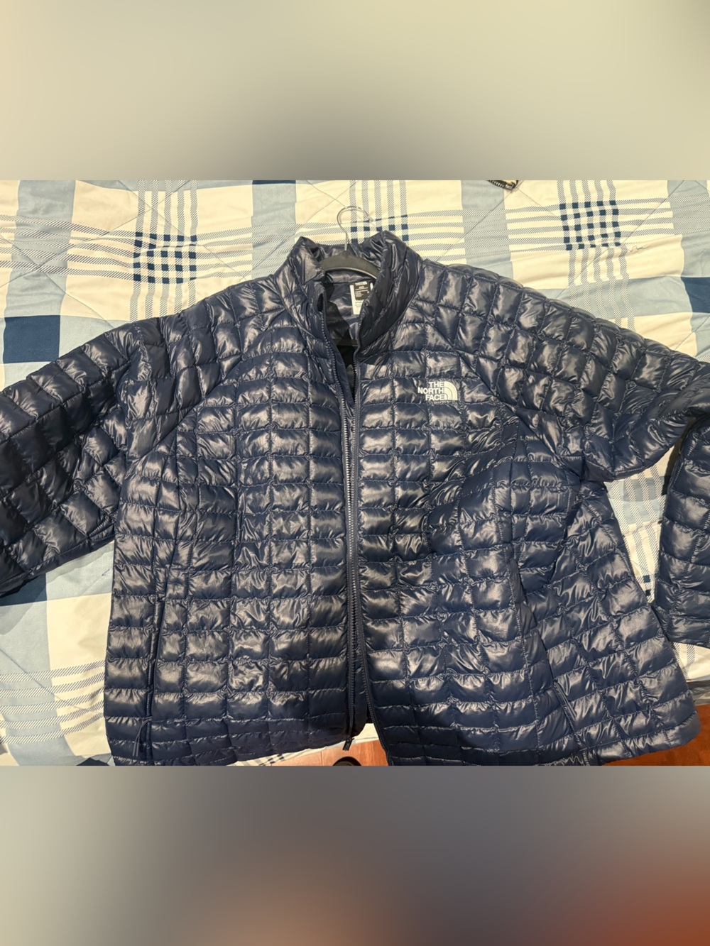 The North Face Navy Quilted Packable Puffer Jacket
